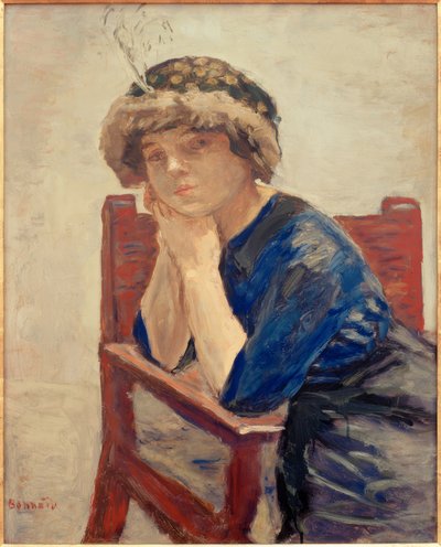 The Woman with the Egret by Pierre Bonnard