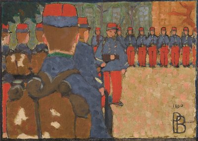 The Review or The Exercise by Pierre Bonnard