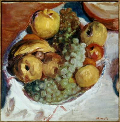 Still Life, Three Bunches of Grapes by Pierre Bonnard