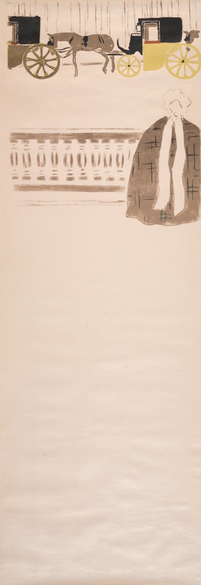 Nursemaids’ Promenade, Frieze of Carriages by Pierre Bonnard