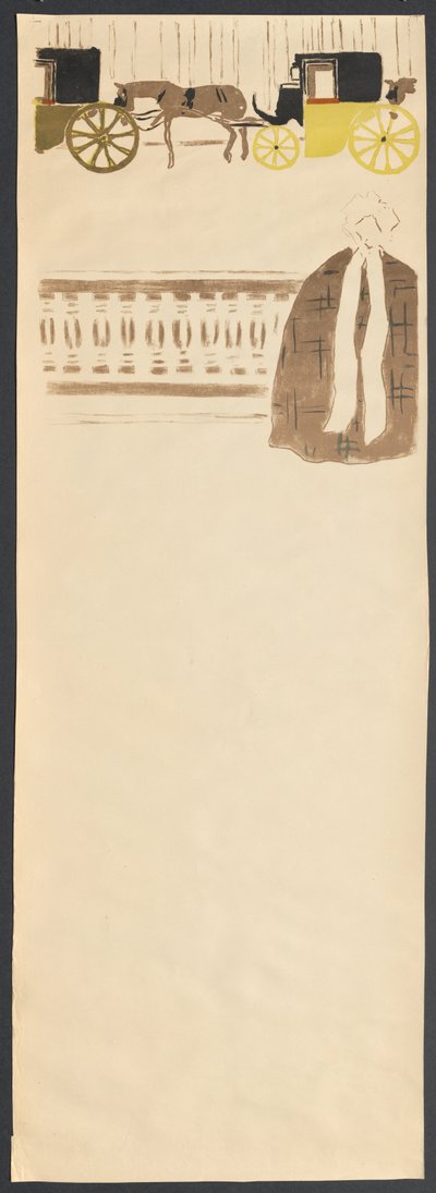 Nursemaids’ Promenade, Frieze of Carriages by Pierre Bonnard