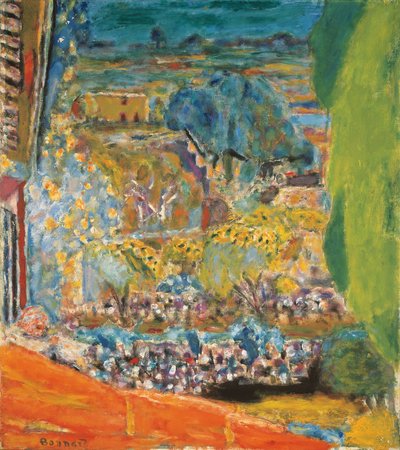 Landscape with Red Roof (Le Cannet) by Pierre Bonnard