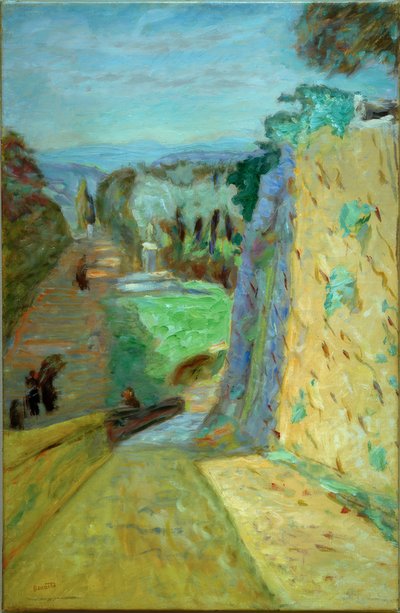 Landscape, the Alley in Cannet by Pierre Bonnard
