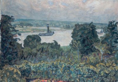 Tugboat on the Seine by Pierre Bonnard