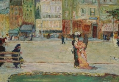 Street Scene, Avenue Clichy, Paris by Pierre Bonnard
