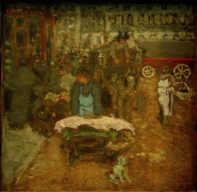 On the Boulevard by Pierre Bonnard