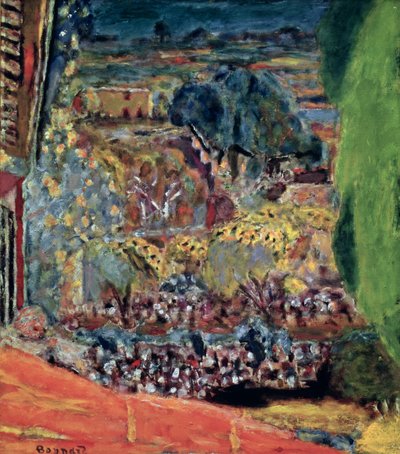 The Red Roof at Le Cannet by Pierre Bonnard