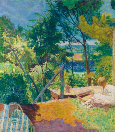 The Terrace at Vernon, 1923 by Pierre Bonnard