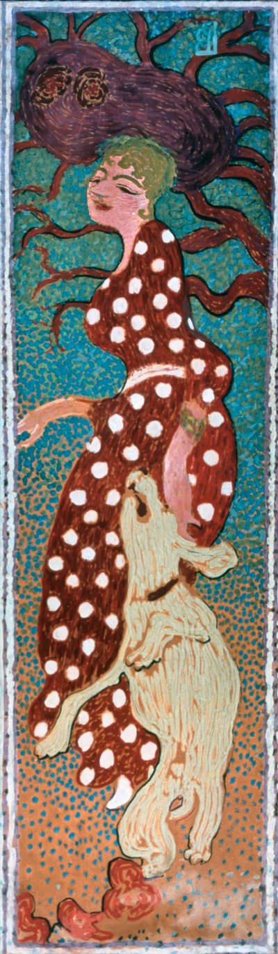 Woman in a White Spotted Dress, 1891 by Pierre Bonnard