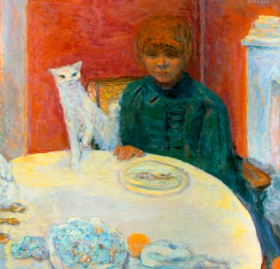 Woman with a Cat, 1912 by Pierre Bonnard
