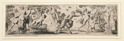 Friezes of Nymphs and Satyrs (12 sheets) by Pierre Brebiette