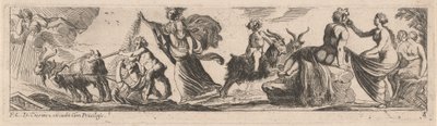 Satyr Driving a Pair of Goats by Pierre Brebiette