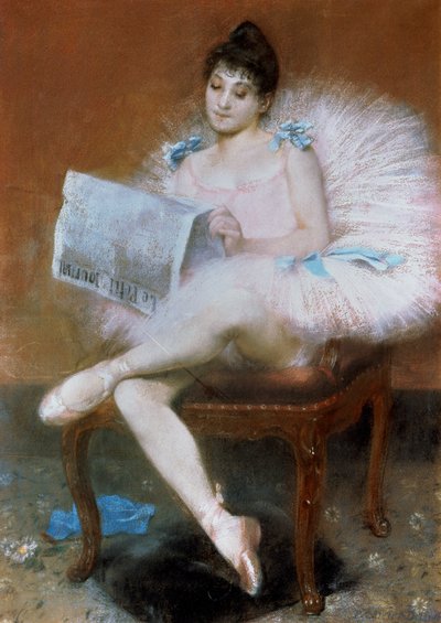 Sitting Ballet Dancer by Pierre Carrier Belleuse