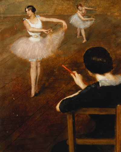 The Ballet Lesson by Pierre Carrier Belleuse