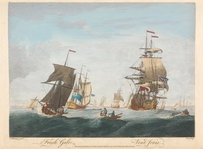 Fresh Gale by Pierre Charles Canot