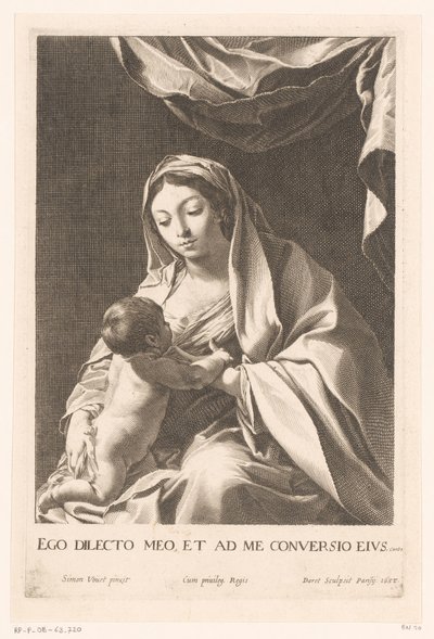 Mary with Child by Pierre Daret