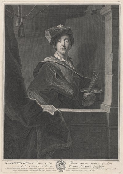 Hyacinthe Rigaud by Pierre Drevet, after Hyacinthe Rigaud