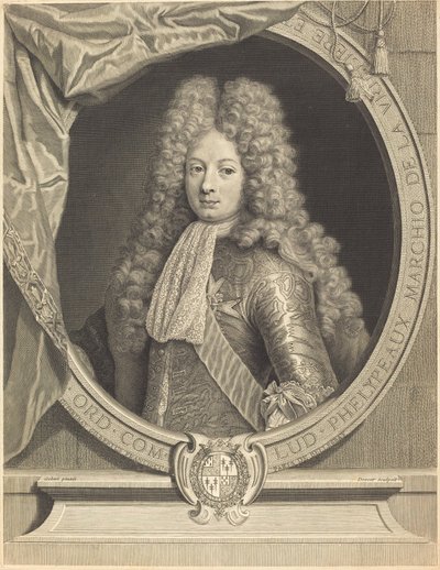 Marquis de la Vrilliere by Pierre Drevet after Pierre Gobert