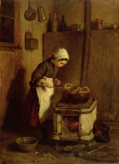 The Little Housekeeper by Pierre Edouard Frere