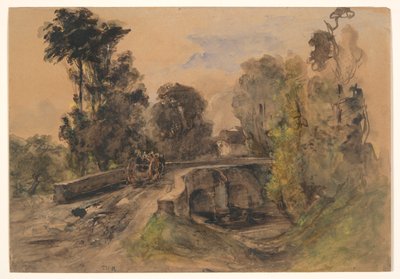 The Stone Bridge by Pierre Etienne Theodore Rousseau