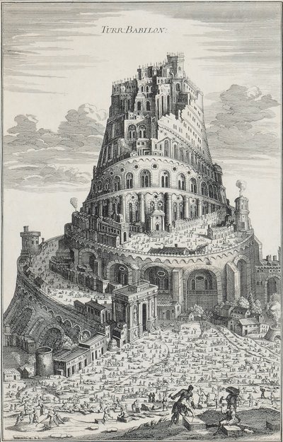 Tower of Babylon by Pierre Fourdrinier