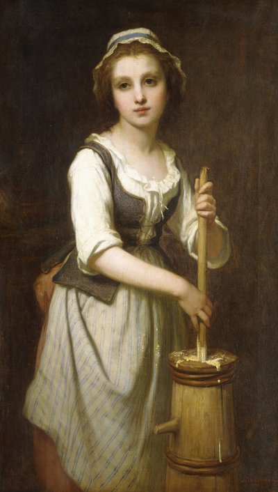 Churning the Butter by Pierre Francois Bouchard