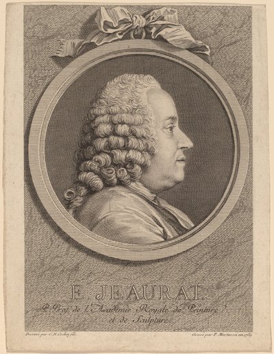 Edme-Sebastien Jeaurat by Pierre Francois Martenasie after Charles Nicolas Cochin II