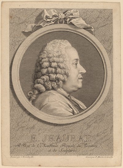 Edme-Sebastien Jeaurat by Pierre Francois Martenasie after Charles Nicolas Cochin II