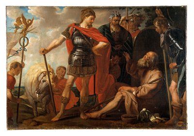 Alexander and Diogenes by Pierre François Antoine de Goesin