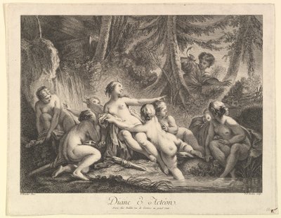 Diana and Acteon by Pierre François Tardieu