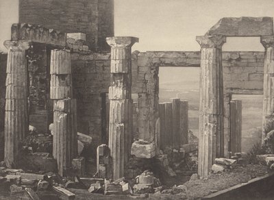 Greece. The Propylaea in Athens by Pierre Gustave Joly