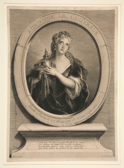 Adrienne le Couvreur by Pierre Imbert Drevet