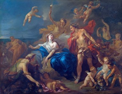 The Marriage of Bacchus and Ariadne by Pierre Jacques Cazes