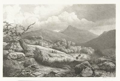 The Cemetery at Baden-Baden by Pierre Louis Dubourcq