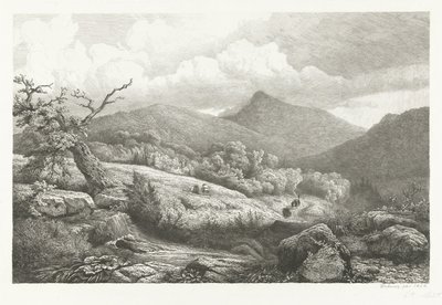 The Cemetery at Baden-Baden by Pierre Louis Dubourcq