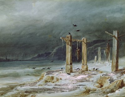 The Gallows by Pierre Luc Charles Ciceri