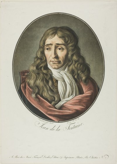 Jean de La Fontaine by Pierre Michel Alix
