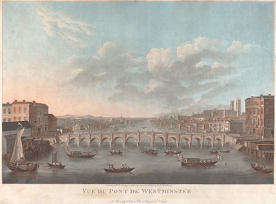 View of Westminster Bridge by Pierre Michel Alix