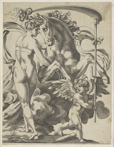 Saturn and the Nymph Philyra by Pierre Milan