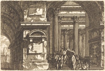 The Entrance of a Temple by Pierre Moreau