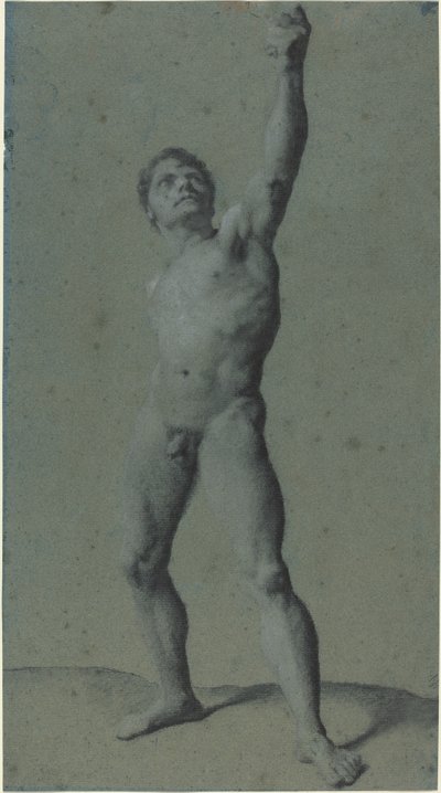 Male Nude Study by Pierre Paul Prud