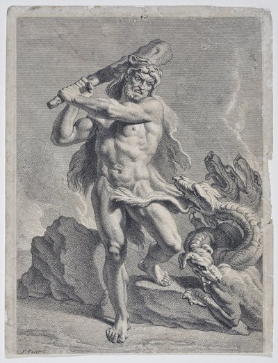 Hercules Fighting the Hydra of Lerna by Pierre Puget