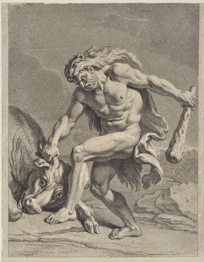 Hercules Fighting the Cretan Bull by Pierre Puget