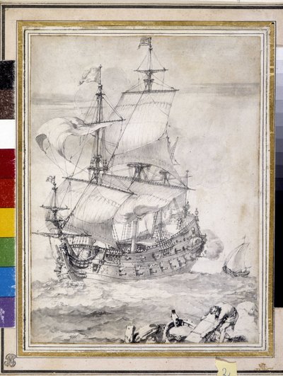 Ship at Sea by Pierre Puget