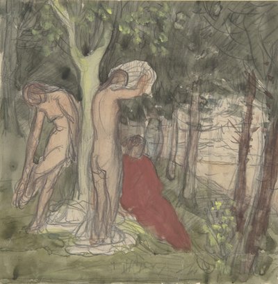Bathers, 19th century by Pierre Puvis de Chavannes