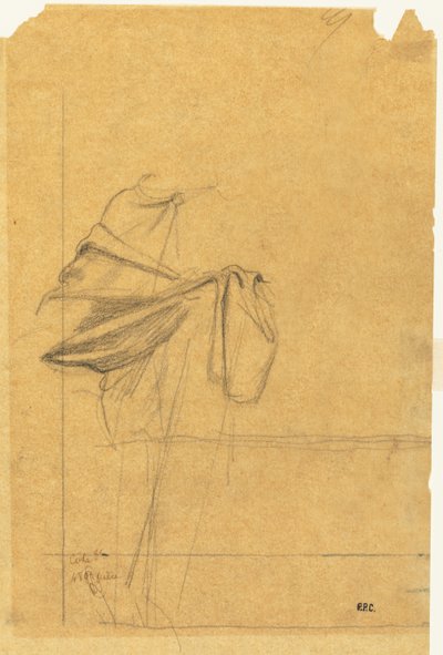 Drapery Study by Pierre Puvis de Chavannes