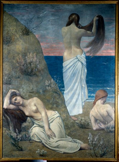 Young Girls by the Sea by Pierre Puvis de Chavannes