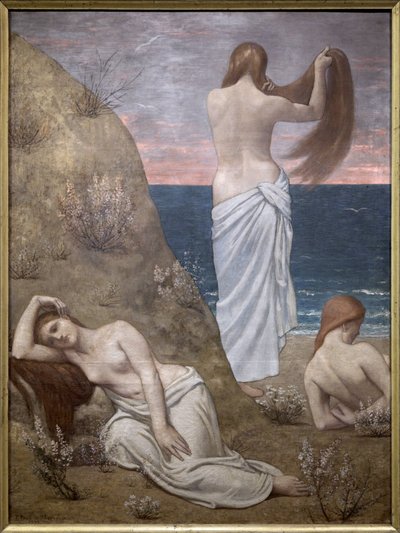 Young Girls by the Sea by Pierre Puvis de Chavannes