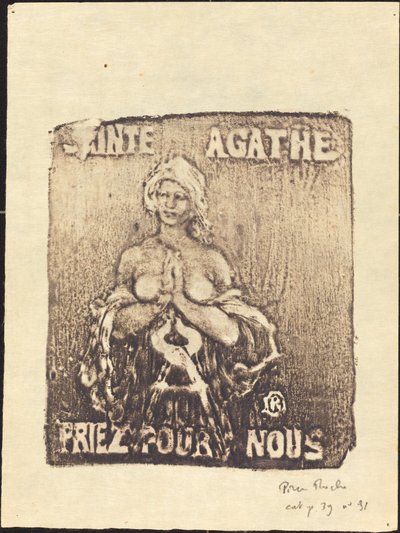 Saint Agatha by Pierre Roche