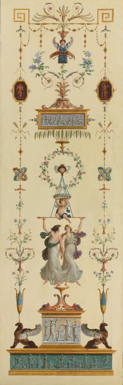 Decorative Panel, 1790s by Pierre Rousseau